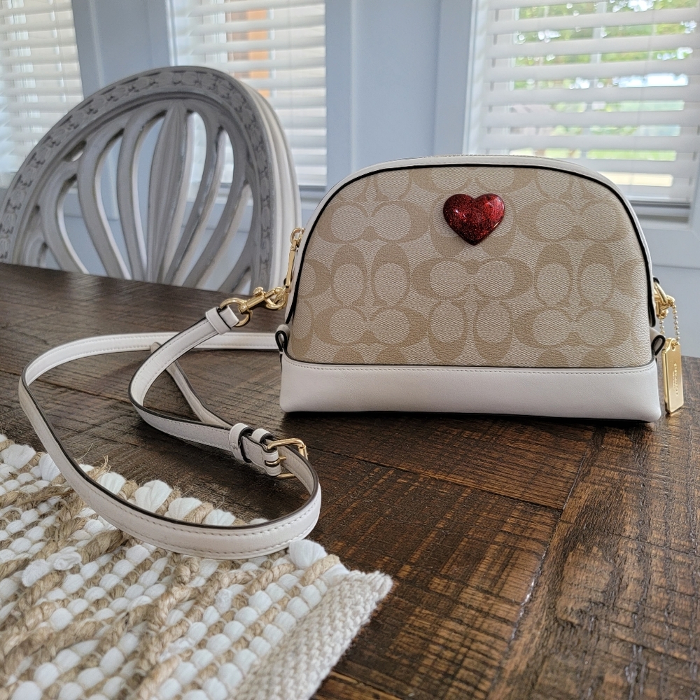 Coach heart crossbody